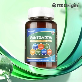 NZ Origin Pantomotin x 120 Capsules 4-Month Supply USA High-Dose Biotin Pantothenic Acid Vitamin B Zinc Chromium Men Women / 엔젯오리진 판토모틴 x 120캡슐 4개월분 미국 고함량 비오틴 판토텐산 비타민B 아연 크롬 남성 여성