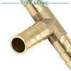 ACROPIX Barb Hose Fittings 8mm Universal T Shape Brass Gold