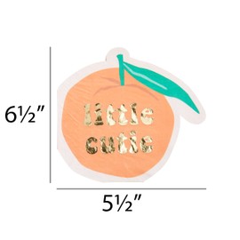 C.R. Gibson TW7-25640 Little Cutie Die Cut Disposable Paper Lunch Napkins, 6" x 6", Multicolor, 20 Pieces