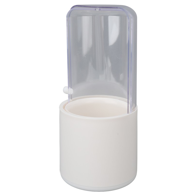 Makeup Brush Holder White with Pearl Filling Rotating 180 Degree