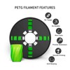 PETG Filament 1.75,Toughness Enhanced Petg Vacuum Sealed,Accuracy +/- 0.02 mm,