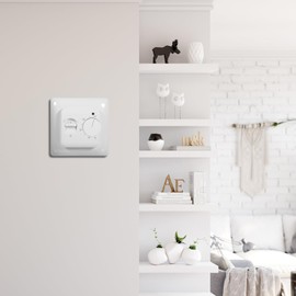 AC220V 16A Mechanical Thermostat Room Underfloor Heating Controller Air Condition Temperature Control Switch Home Fireplaces and Heating Tools 5℃~40℃