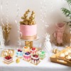 50pcs 3.54x3.3inch Mousse Cupcake Square Base Paper Cupcake