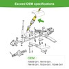 10L0L Golf Cart Front/Rear Shock Absorbers for EZGO TXT 1994+,