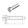 M3 x 16 mm Slotted Cheese Head Machine Screws (DIN