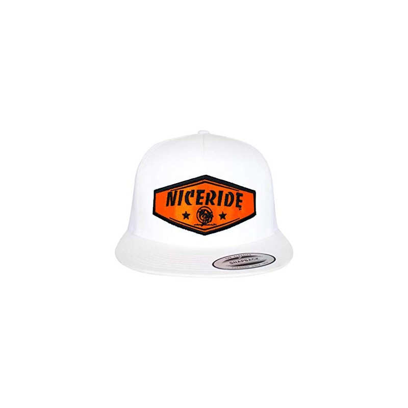 Chevron Trucker Classic Snapback Trucker Baseball Hat White