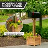 Ilyapa No Dig Mailbox Post Planter Box - 16x16x14 Inch