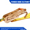 OXXTRIC 2" X10' Quick-Pick Wheel Lift Strap with Finger Hook