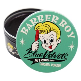 Super Strong Hold Pomade BV Original POMADE 4.2 oz (125 g), Unscented Type, Resent Barber, Blue Velvets, Water Soluble Pomade, Glossy Hard Set
