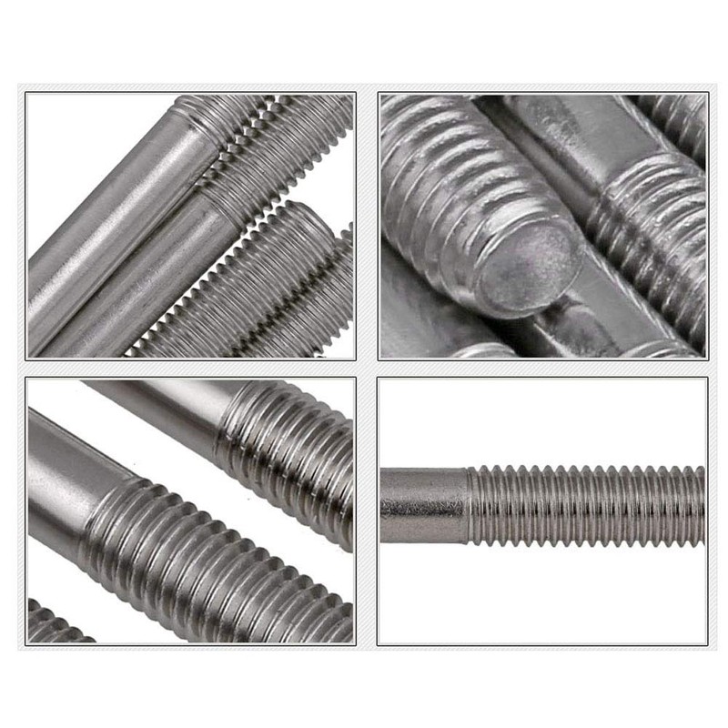 Dreneco M3×60mm Stainless Steel Double End Head Stud Screw Bolt