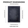 4x6 Inch Shadow Box Frame Black Wood | with a
