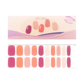 Semi Cured Gel Nail Strips, Salon-Quality, Purchase 2 Sets of Gel Nail Stickers and get a Free Set of UV Lamps, 0013-Gold Power Pink Elegance, 0048-Various Pinks,Christmas Discount.