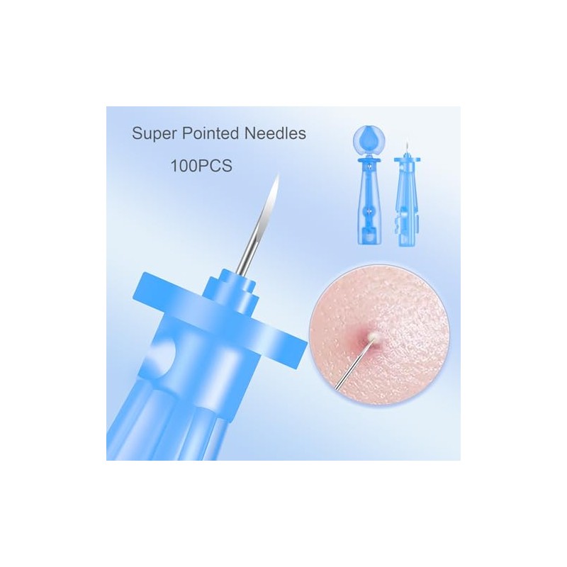 Sterile Needles for Pimples, 100PCS Disposable Acne Pimple Popper Needles