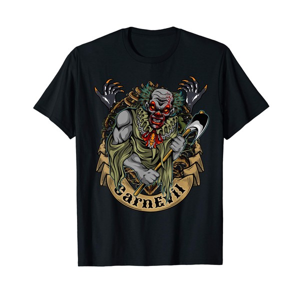 CarnEvil Clown Scary Fun Halloween Carnival Apparel T-Shirt