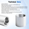 1-1/2" NPT Right-hand Threaded Full Coupling, Aluminum 6061-T6 Schedule 40,