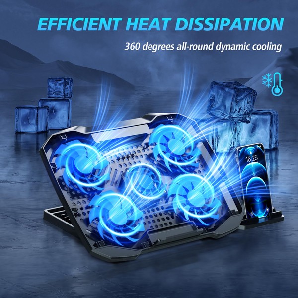 AIMIUZI AIMIUZI Laptop Cooling Pad,Gaming Laptop Cooler with 5 Quiet