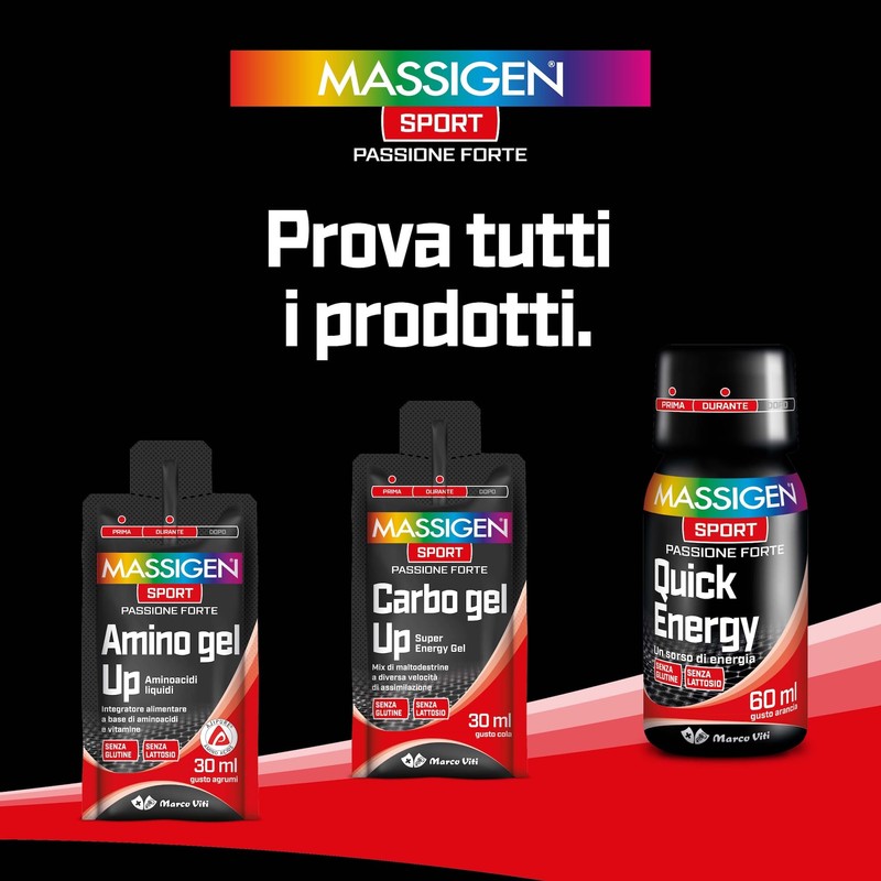 MASSIGEN SPORT - QUICK ENERGY STIMOLANTE TONICO LIQUIDO 60 ML