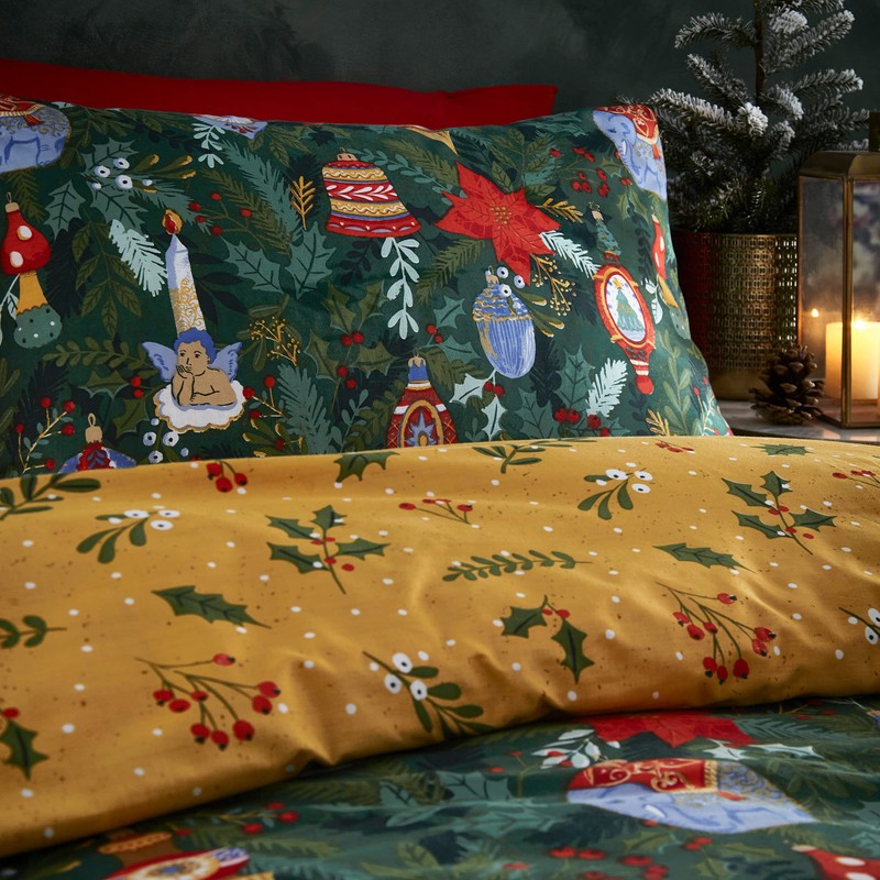 furn. Deck The Halls 2 pcs, Single Duvet Cover Set,