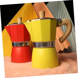 Ciieeo 1 PC European Style Mocha Coffee Pot Thickened Octagonal Design for People Light Green for Home Coffee Shop Office Use Attractive