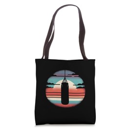 Retro Boxing Bag Sunset Tote Bag