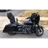 H RUO Adjustable Driver Backrest with Pad Compatible with Harley