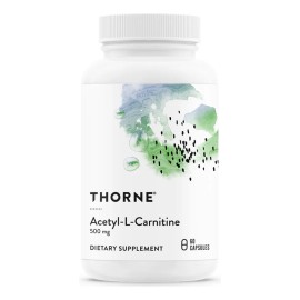 Thorne Acetil-l-carnitina, 500 Mg, 60 Cápsulas Sabor Sin Sabor