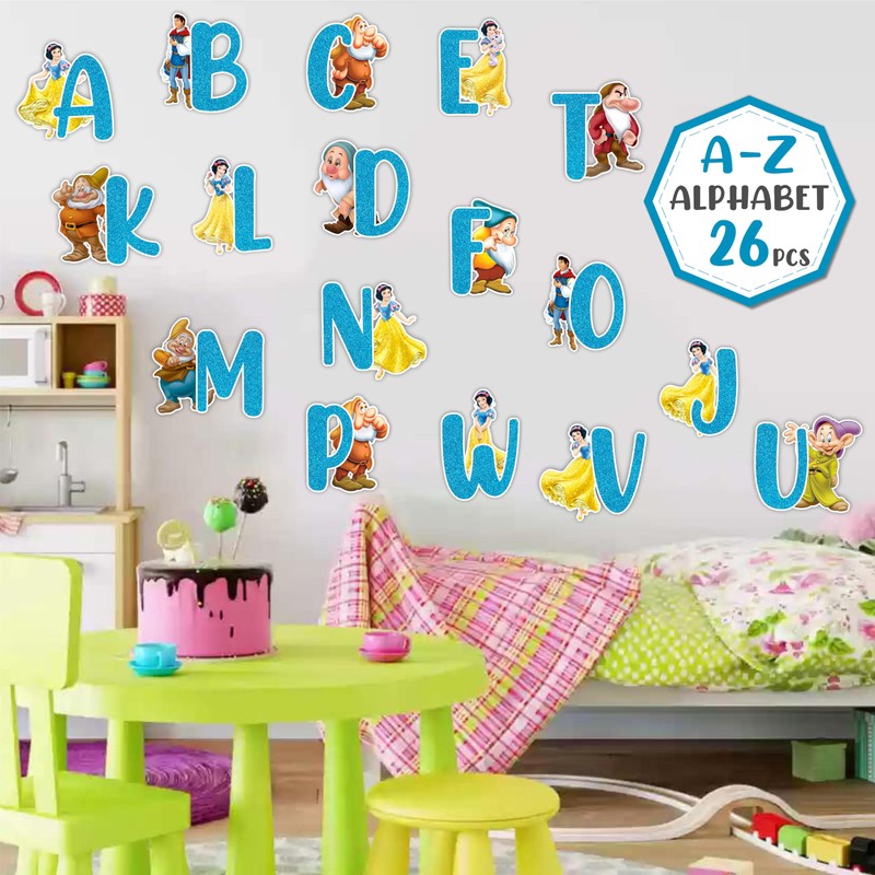 Seyal® Snow White and The Sevn Dwarfs A-Z Alphabet Wall