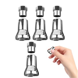 Mobestech Set of 8 tr413ac Decorative Caps Tire Valve Sleeve Valve Stem Sleeve Aluminum Alloy Silver