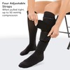 BraceAbility Lymphedema Leg Wrap - Swollen Calf Garment Brace for