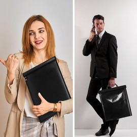 5 Pack Faraday Bags,Faraday Bags EMP Proof for Phones,Laptops,Tablets and Car Keys,Faraday Cage with Handle,Fireproof & Waterproof RFID Signal Blocker Faraday Pouch,Faraday Key Fob Protector