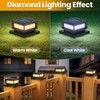 Mlambert 16 Pack Solar Post Cap Lights Outdoor, Waterproof Deck