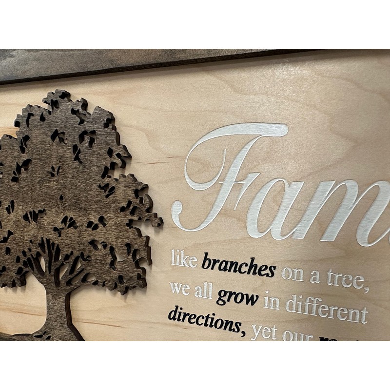 Bellewood Designs Family Tree Hidden Gun Safe - Handcrafted Gun