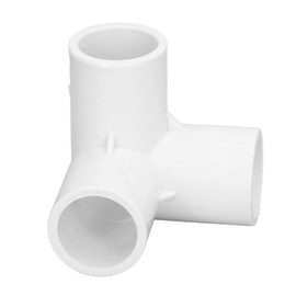 3 Way Pipe Fittings, 10PCS Quick Reducing Tube Connector, 3 Way Pipe Fittings PVC Plastic Right Angle Tee Corner Connector 20mm Inner(White)