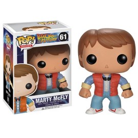 Funko Pop! Movies: Back to The Future - Marty McFly Vinyl Figure (Bundled with Pop Box Protector Case)