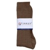TINKUY PERU Men’s Ribbed Socks, Mid-Length Alpaca Wool Dress Socks