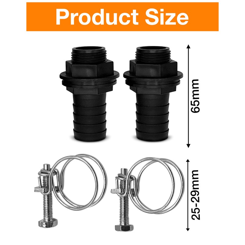 25mm 1 inch Water Butt Connector Kit – Heavy Duty