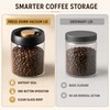 Press-Down Vacuum Glass Storage Canister with Air Release Valve, Airtight