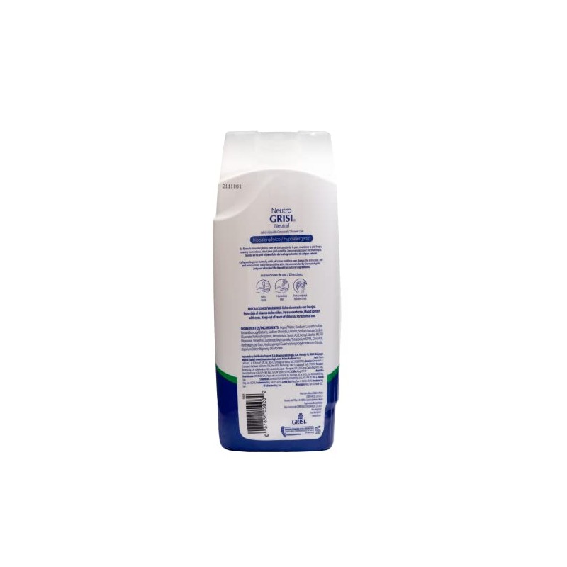 Grisi Neutral Shower Gel, 2-pack Of 15.2 Fo Bottles