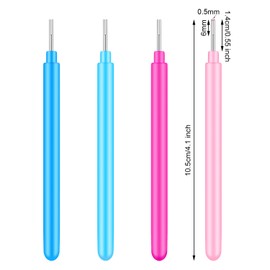WILLBOND 24 Pieces Paper Quilling Tools Rolling Curling Quilling Needle Pen DIY Card Making Paper Pen for Art Craft Handmade Tools, 4 Colors