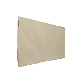 Covermates Outdoor TV Cover – Weatherproof & Water-Resistant 300D Polyester, Adjustable Drawcord Closure, UV-Resistant, All-Weather Patio Television Protector, 36-41 Inches, Khaki