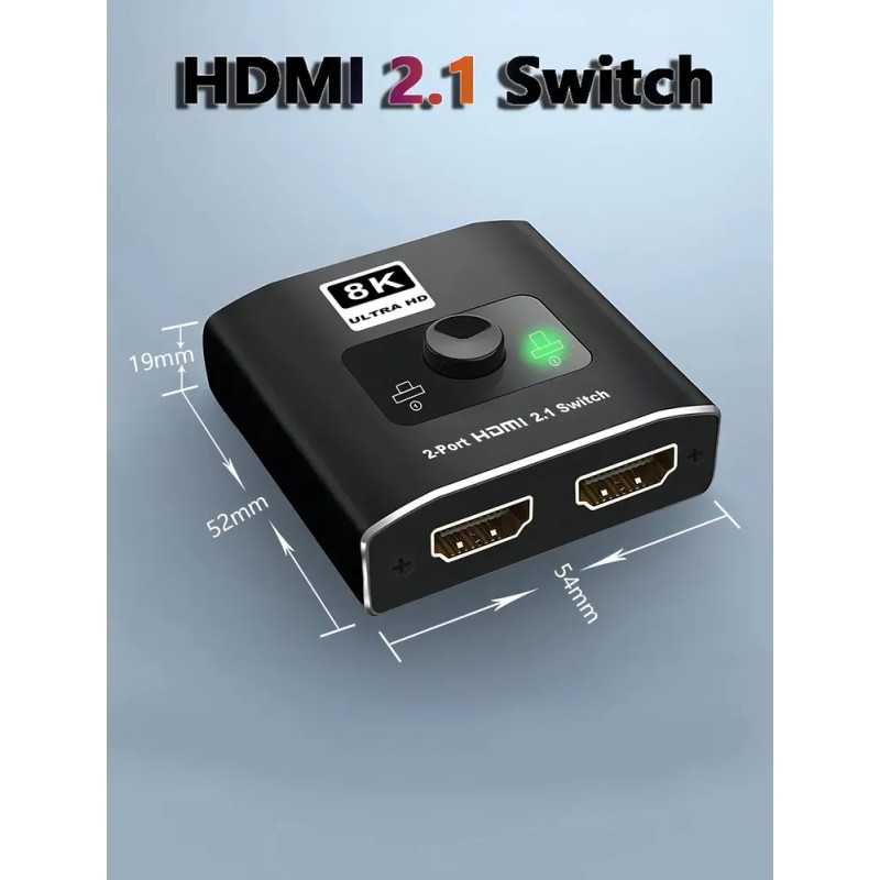 Qzgyoool Switch Splitter Hdmi Bidireccional Calidad De Imagen 4k Dehuka,Adaptador