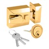 XFORT® Narrow Deadlocking Night Latch 40mm, Complete with Rim Cylinder