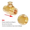 Joywayus Brass 1/4" NPT Female Thread Push Button Check Valve