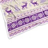 BSRAMZ Christmas Throw Blanket Purple Beige Winter Xmas Tree Dear