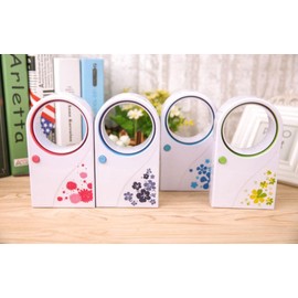 Magik Mini Portable Bladeless USB Desktop Handheld Air Conditioner Cooler Cooling Fan (Blue)