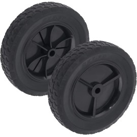 Unbranded 8 Inch Push Mower Wheels 2 Pcs 8" Black General Wheels Replace for Craftsman 339