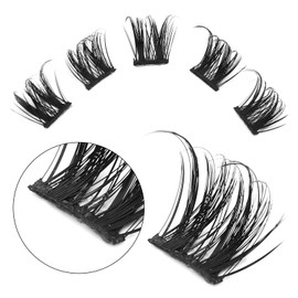 DSLONG Cluster Manga Lashes Wet Look Lashes Effect Spiky Anime Wet Lashes DIY Individual Eyelash Extensions Japanese Cosplay Eyelash Extensions Reusable