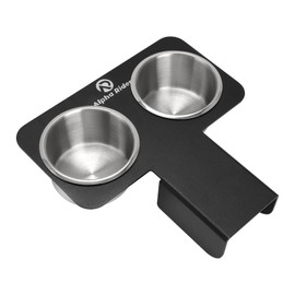 WIKIBB Truck Water Cup Drink Holder for 73-87/91 Chevy/GMC C/K 10/20/30, Removable Aluminium Cup Holder for Chevy Truck Center Console Stainless Steels, Black