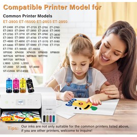 Sublimation Ink 400ML Autofill Bottles Refill for ET-2800 ET2400 ET-15000 ET-2803 ET-2850 ET2720 ET4800 XP1500 XP4100 WF7710 etc.High-Yield Inkjet Printers Heat Press Transfer on Mugs