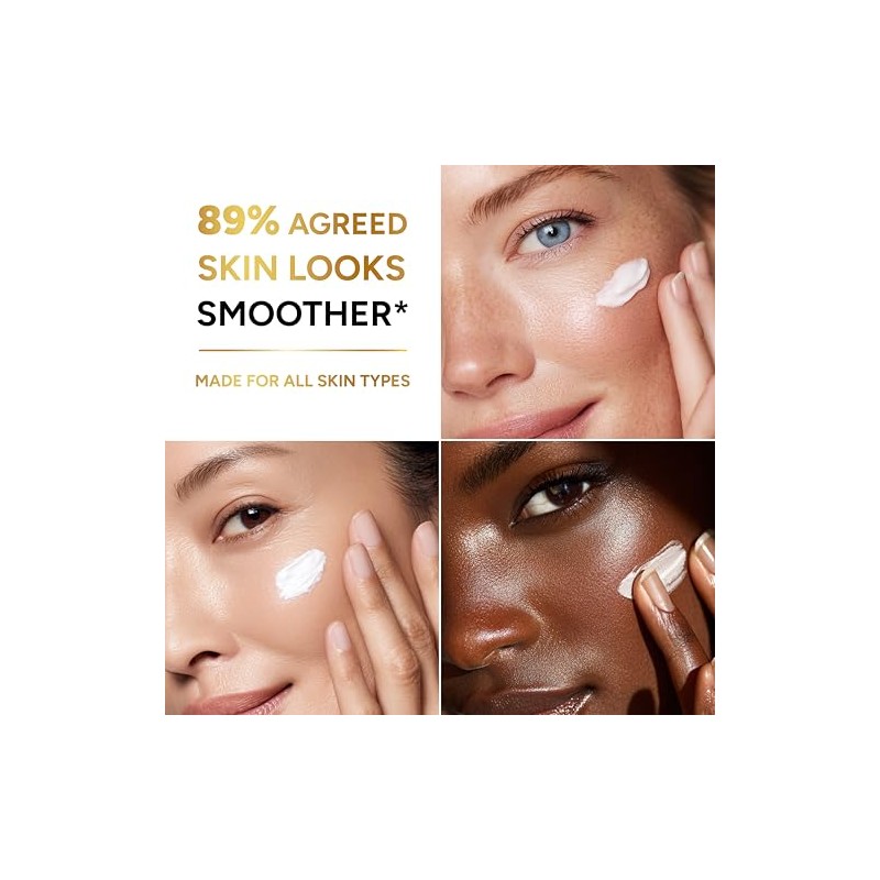 Retinol Cream for Face with Collagen & Hyaluronic Acid, Non-Greasy